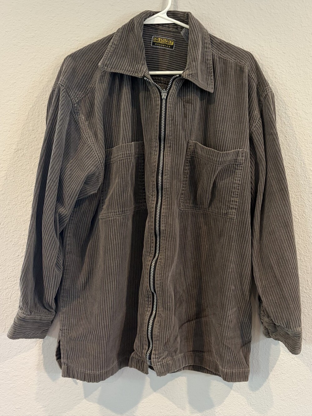 Silenzio Hardwear Vintage Mens 100% Cotton Corduroy Utility Jacket Size‎ Large